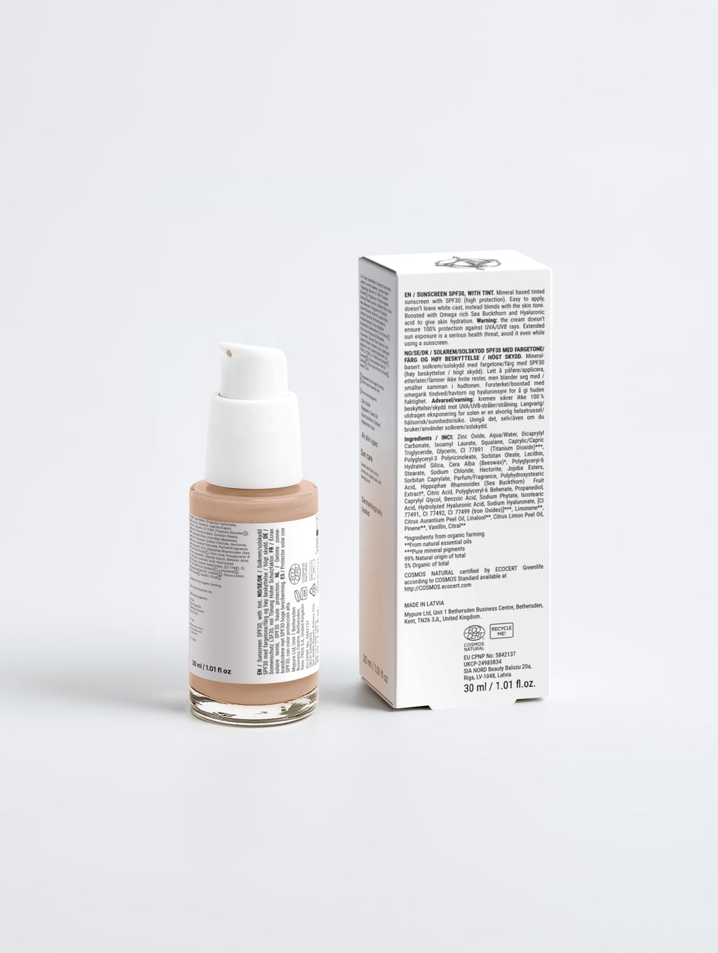 Sonnenschutz LSF30, getönt