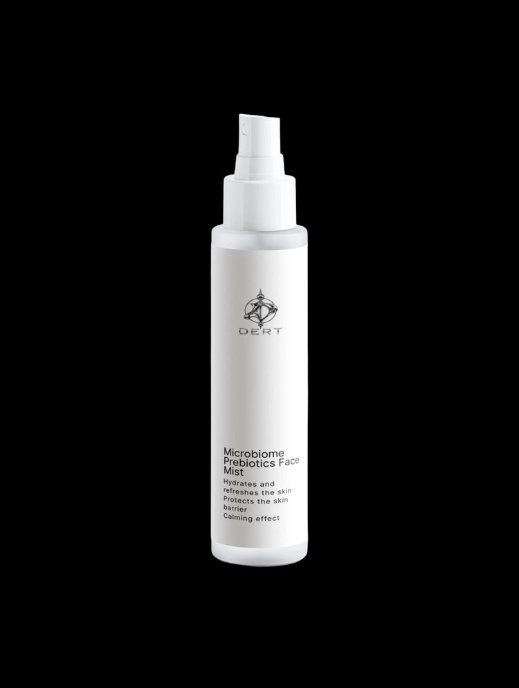 A white bottle of Utopia Keratin Shine Leave-In Hair Mist with a white spray nozzle, set against a clean, light gray studio background.